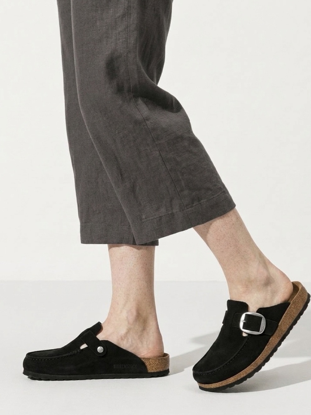 Birkenstock Buckley Black Suede Clogs Mule Shoes EU 40 US 9 Women